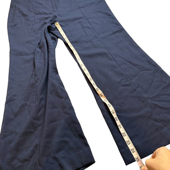 LEITH Women’s Wide Leg Stretch Dress Pant Trouser in Navy Blue L - Picture 8 of 8